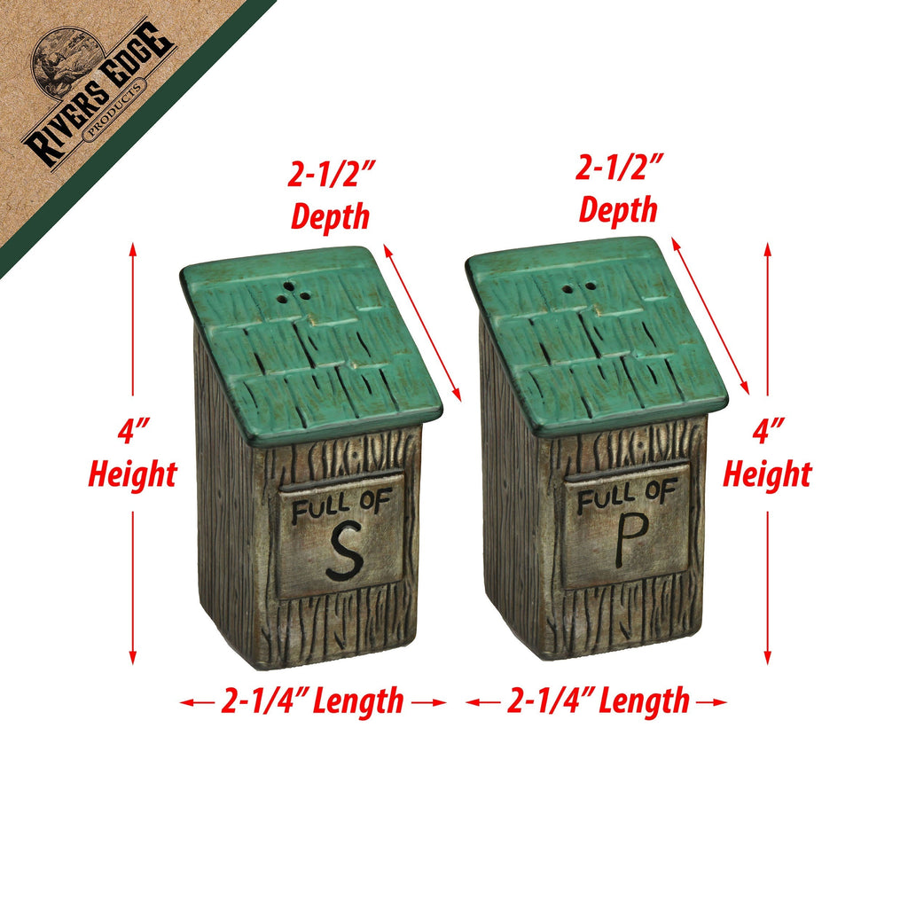 Salt and Pepper Shakers-Outhouse