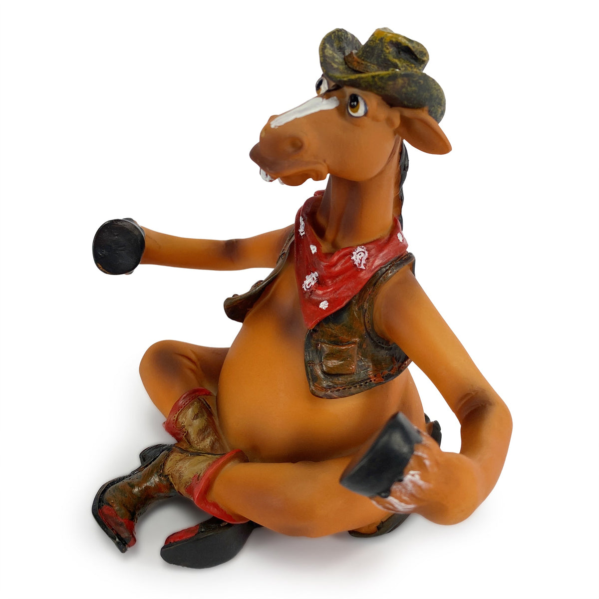 Salt and Pepper Shakers-Horse Holding