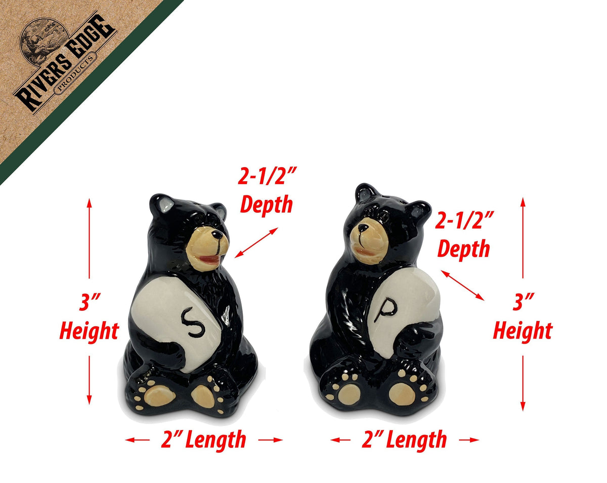 Salt and Pepper Shakers-Bear Holding