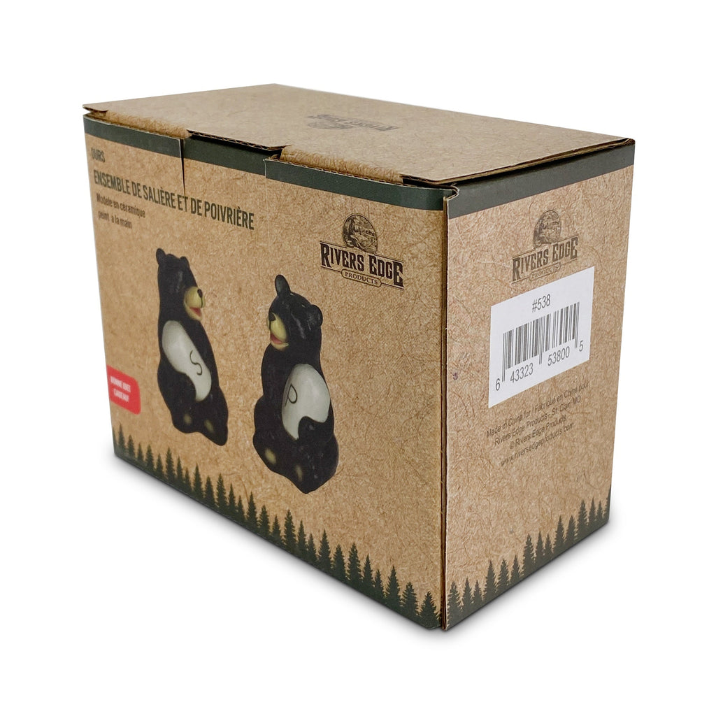 Salt and Pepper Shakers-Bear Holding
