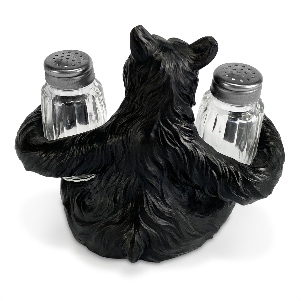 Salt and Pepper Shakers-Bear Glass