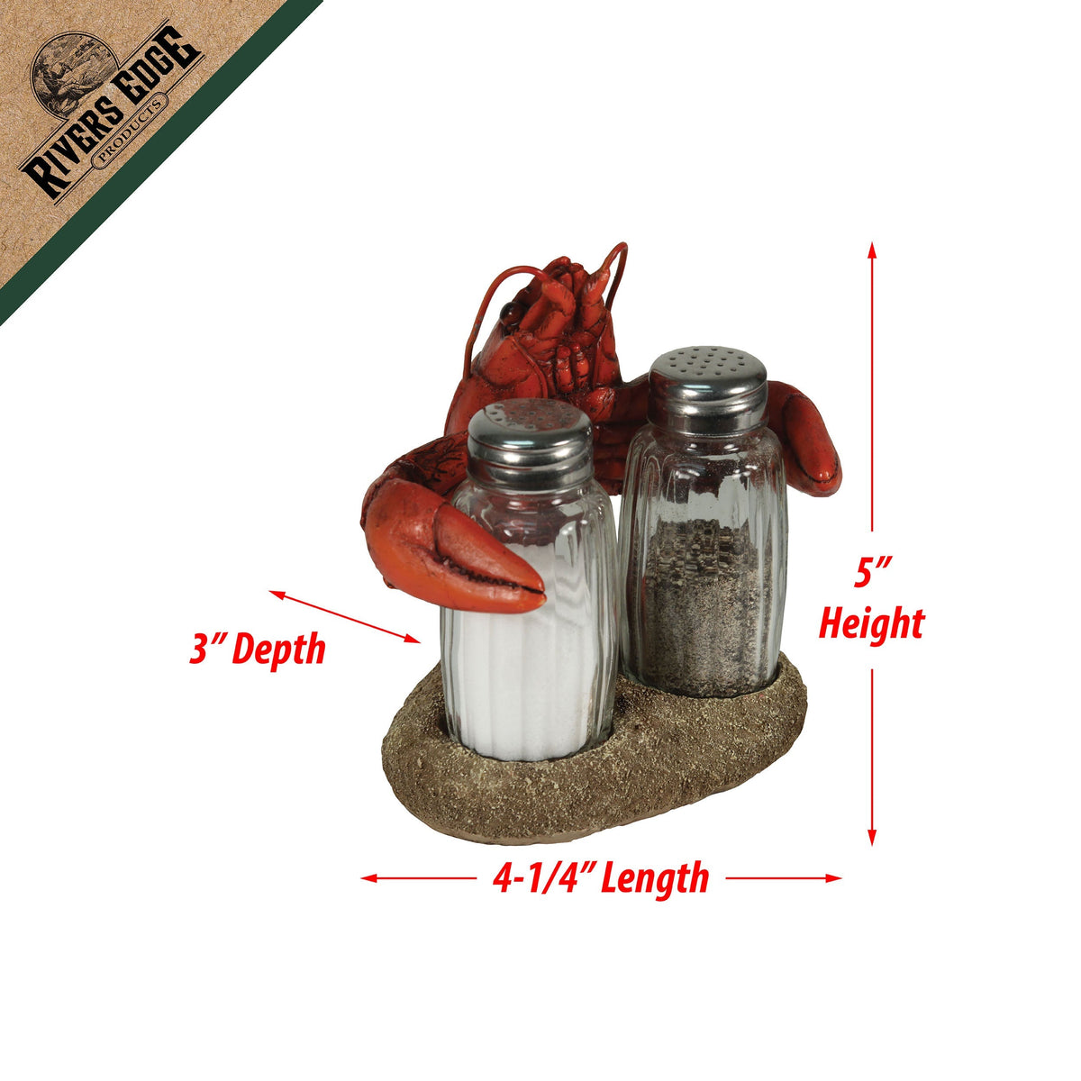 Salt and Pepper Shakers-Crawfish