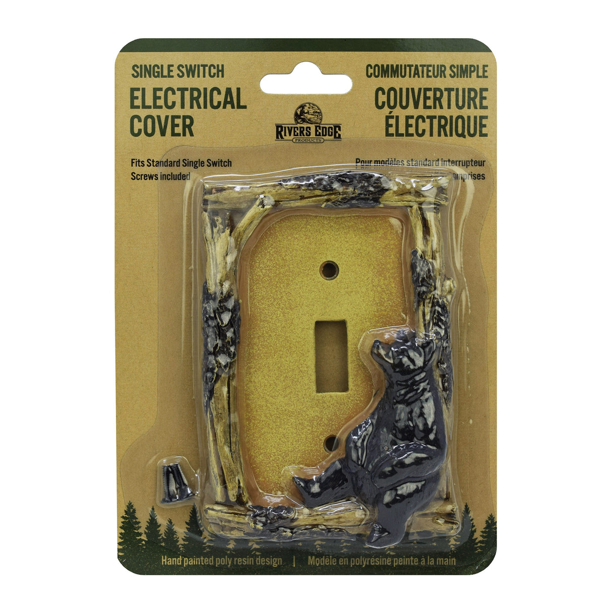 Electrical Cover Plate Single Switch-Bear