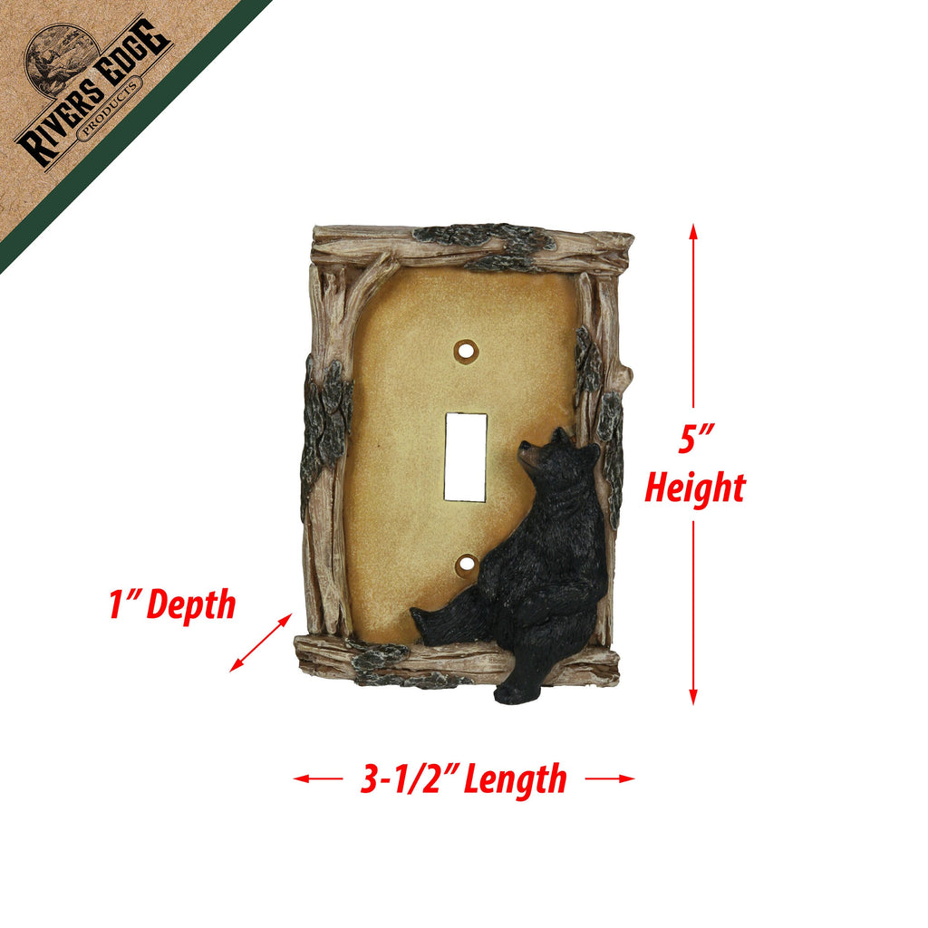 Electrical Cover Plate Single Switch-Bear