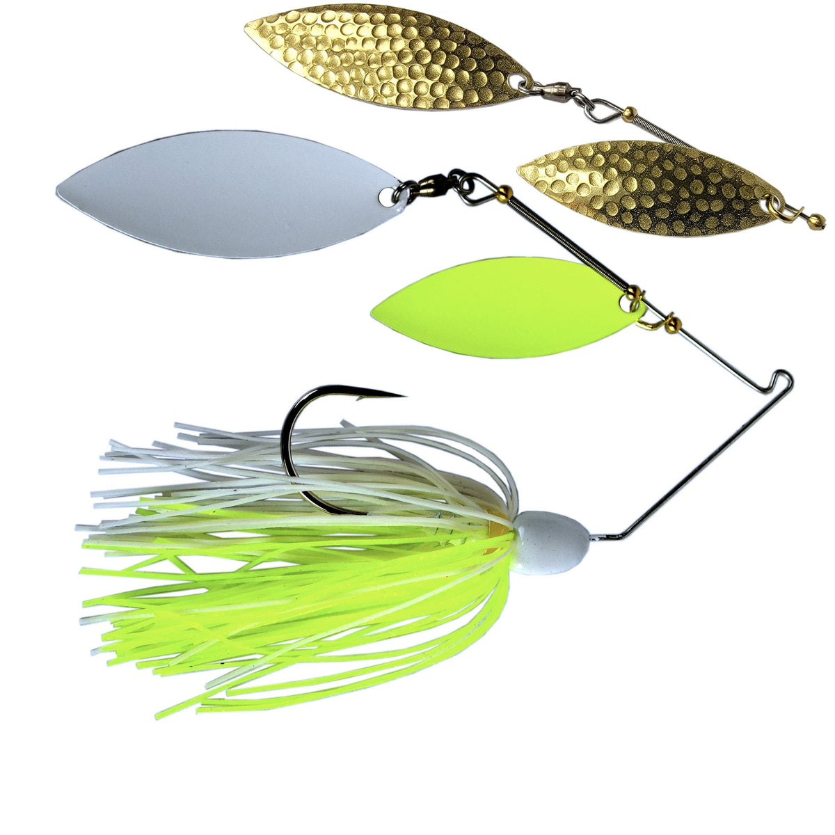 Trophy Bass Ozark Flash 3-8-Ounce-White Head/White Chartreuse