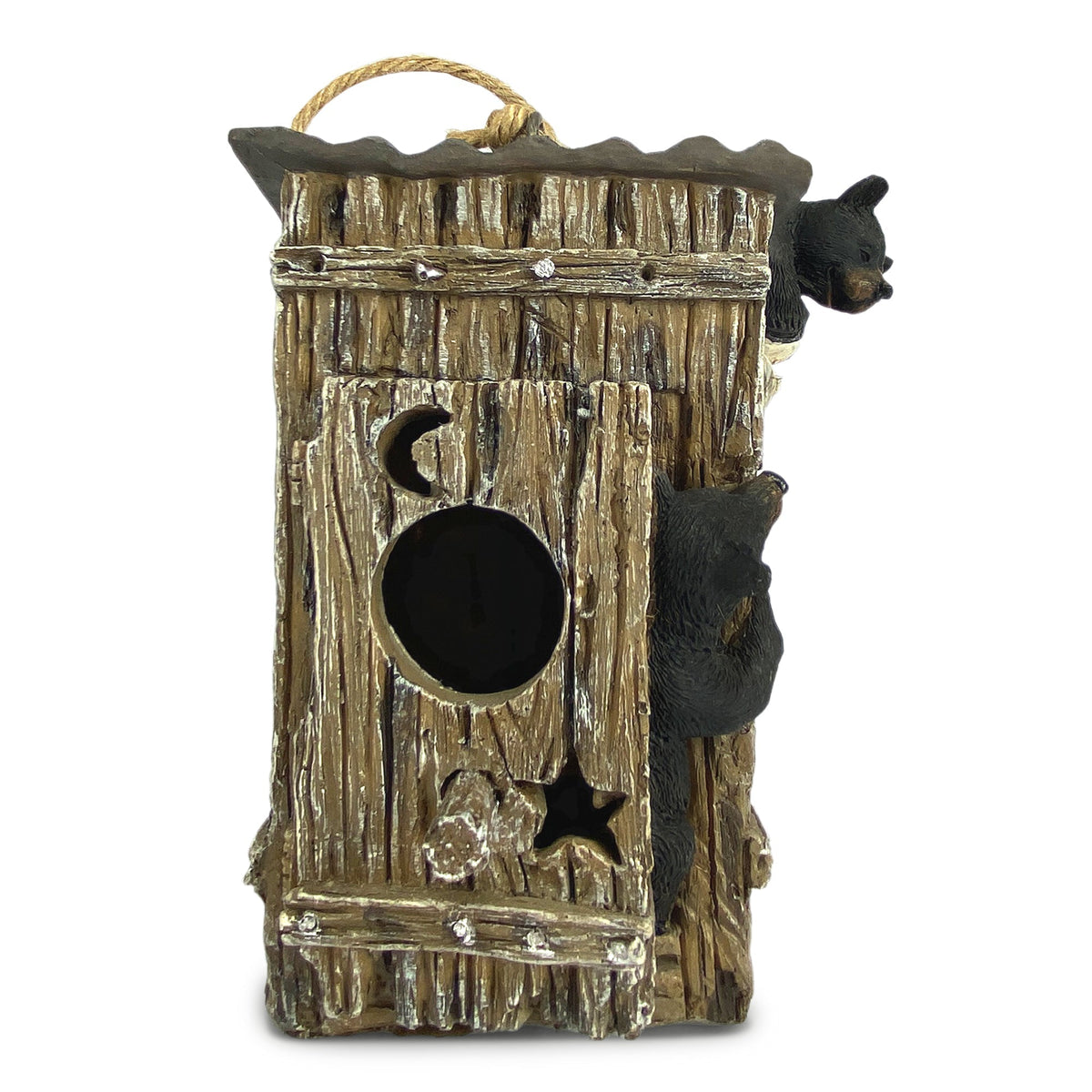 Birdhouse-Bears in Outhouse