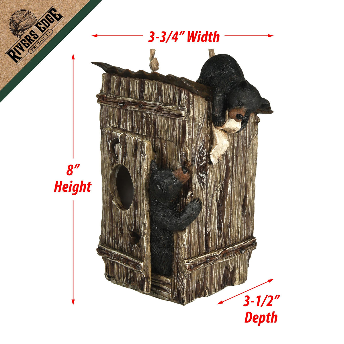 Birdhouse-Bears in Outhouse