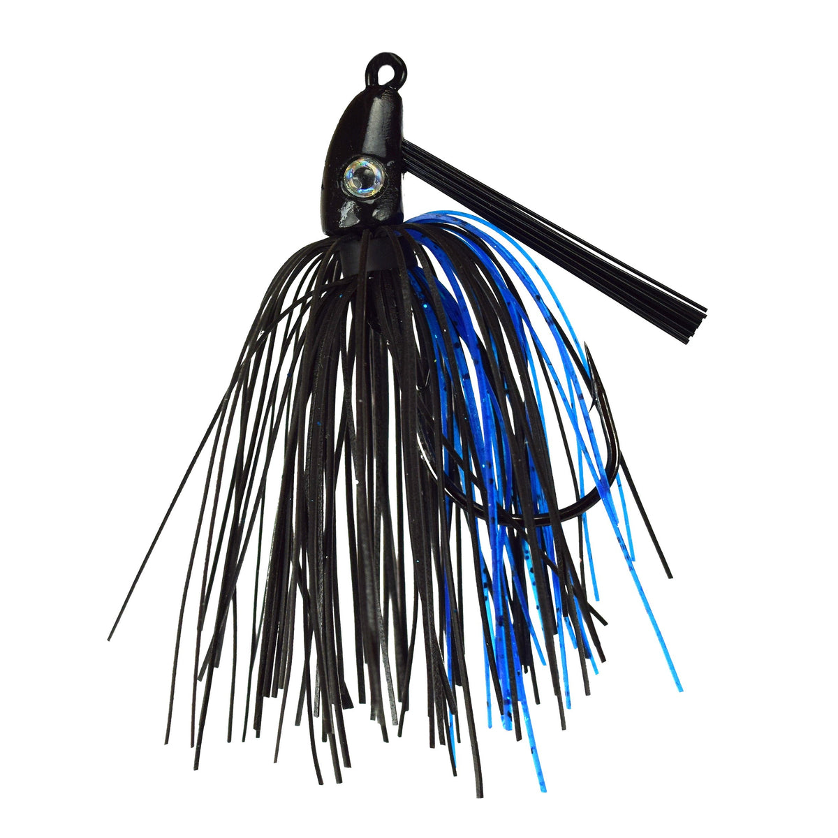 Trophy Bass Swim Jig 2-Pack 1-4 Ounce-Black Blue