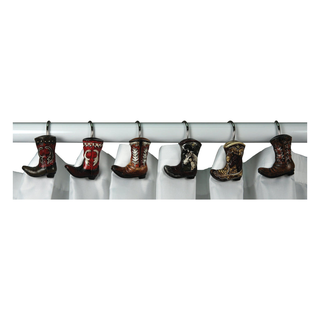 Shower Curtain Hooks-Cowboy Boot