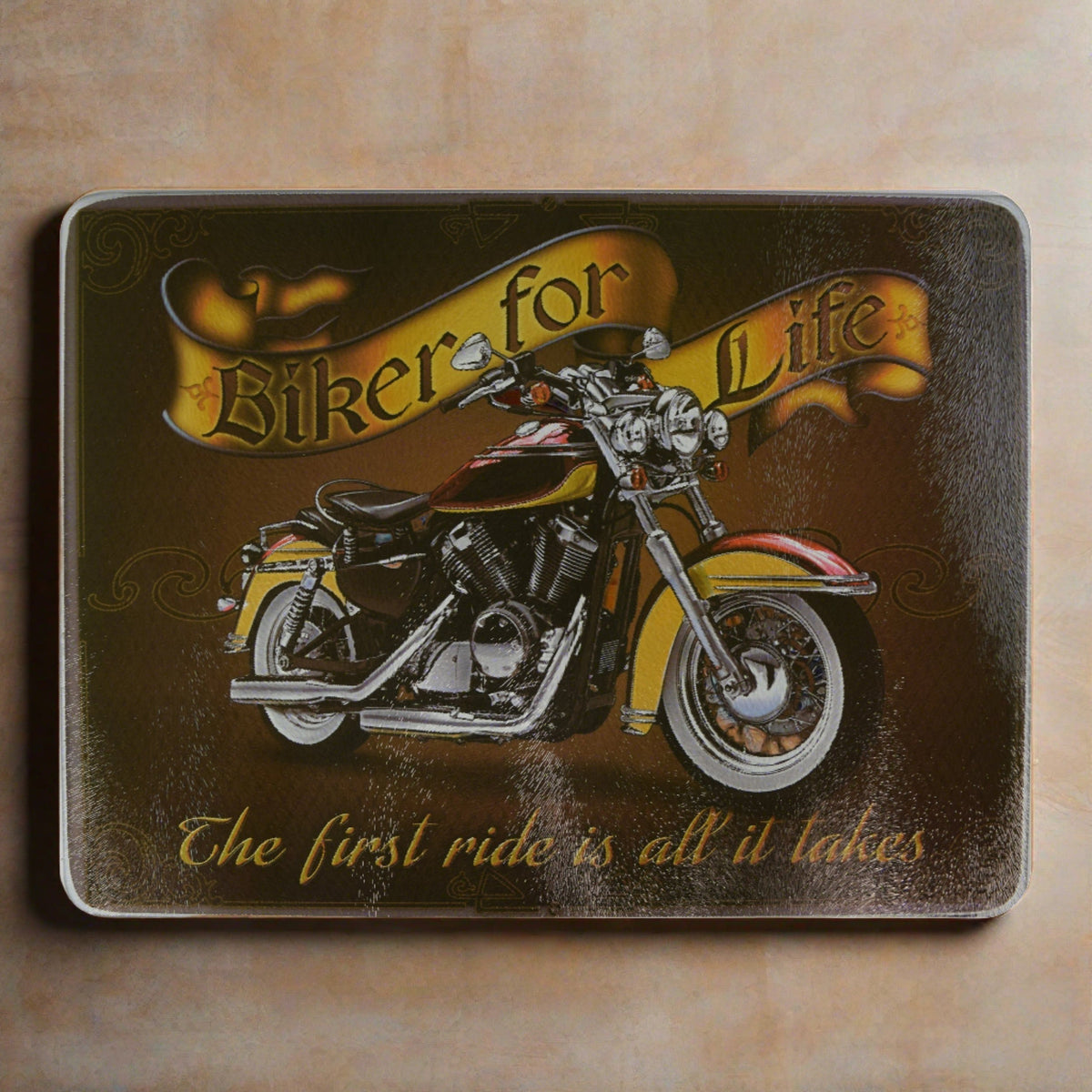 Cutting Board 12in x 16in-Biker for Life