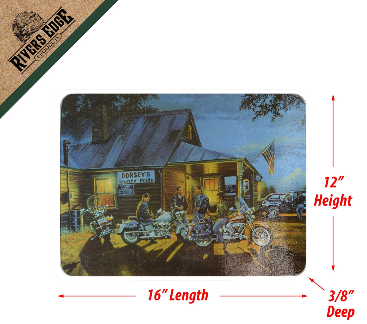 Cutting Board 12in x 16in-Dorsey's County Pride