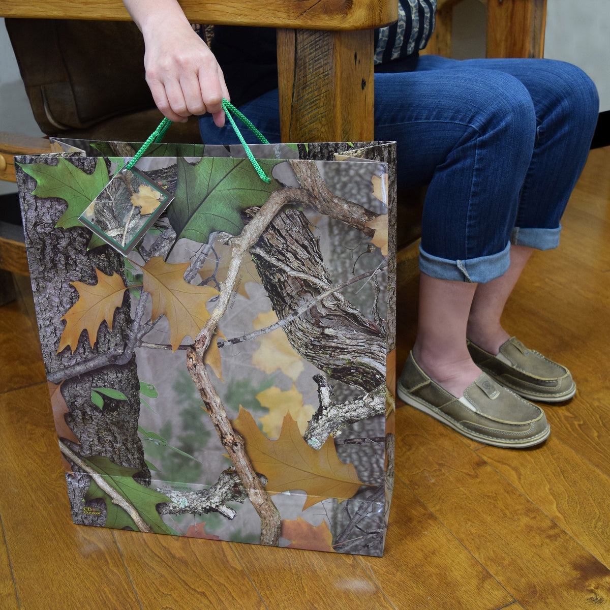 Gift Bag Large-Camo Green