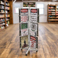 Display-Floor Rotating Tin Sign Rack