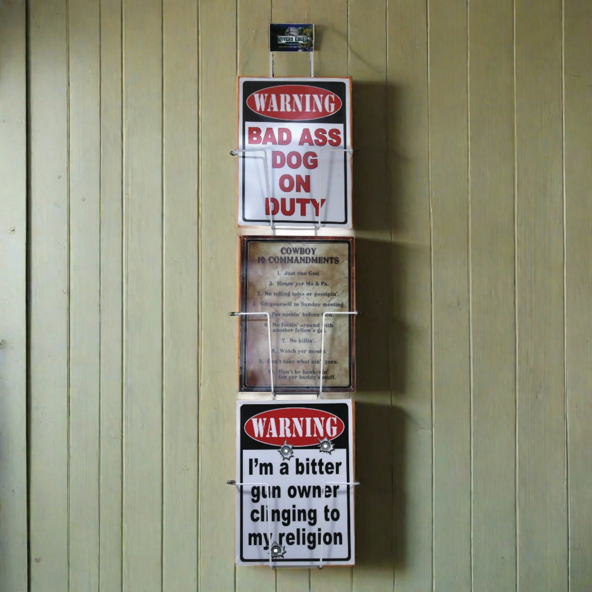 Display Rack for Metal Signs