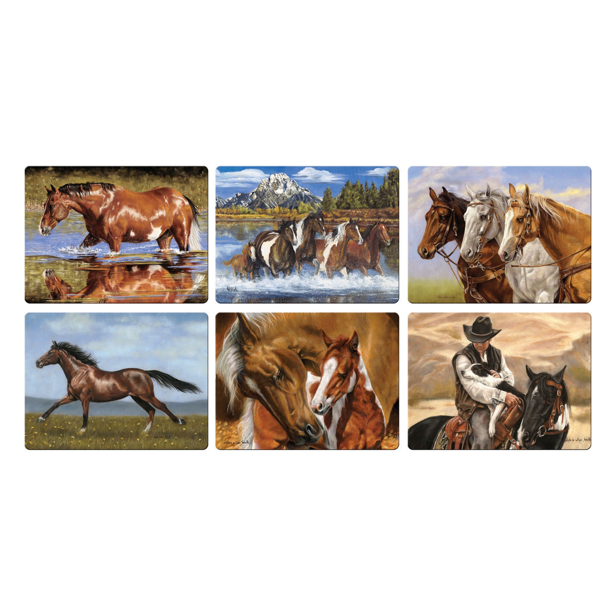 Cutting Board 12in x 16in-12pc Assorted Horse
