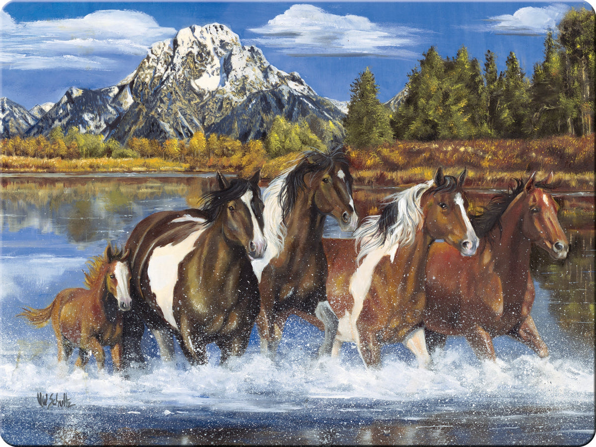 Cutting Board 12in x 16in-12pc Assorted Horse