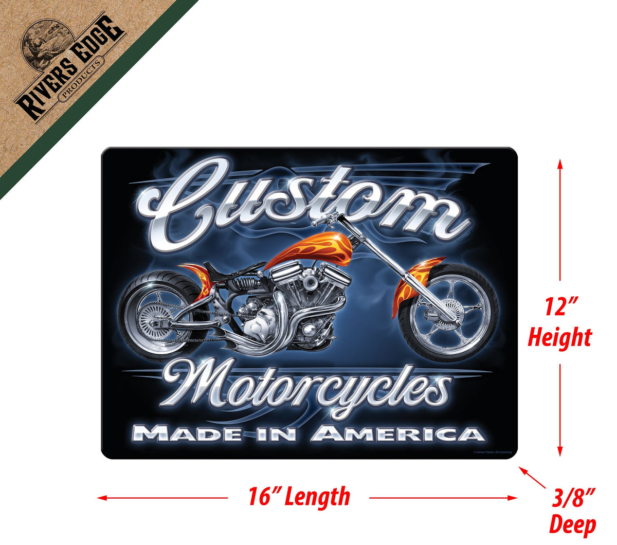 Cutting Board 12in x 16in-12pc Assorted Motorcycle