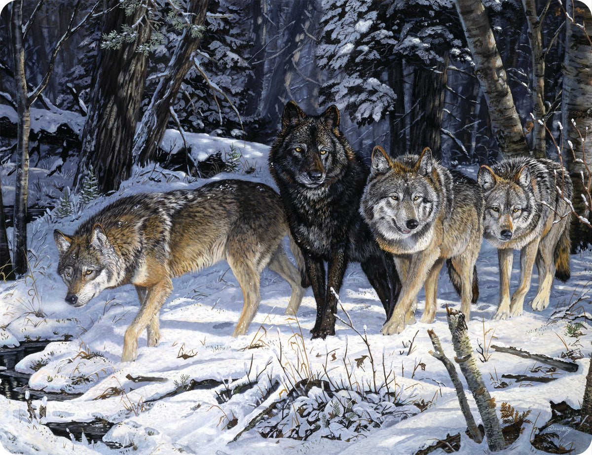 Cutting Board 12in x 16in- 12pc Assorted Wildlife