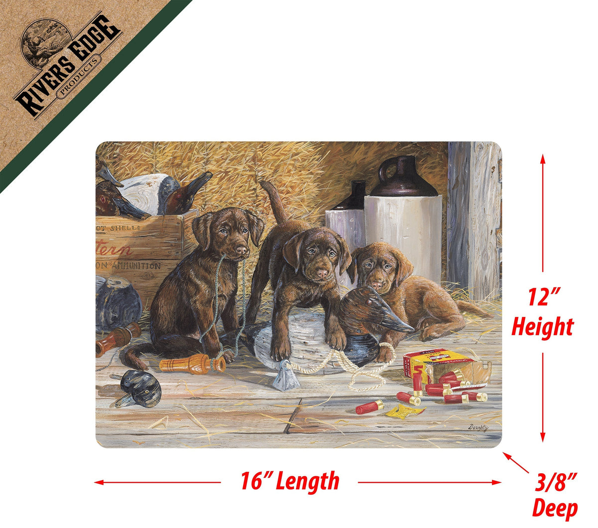 Cutting Board 12in x 16in- 12pc Assorted Wildlife