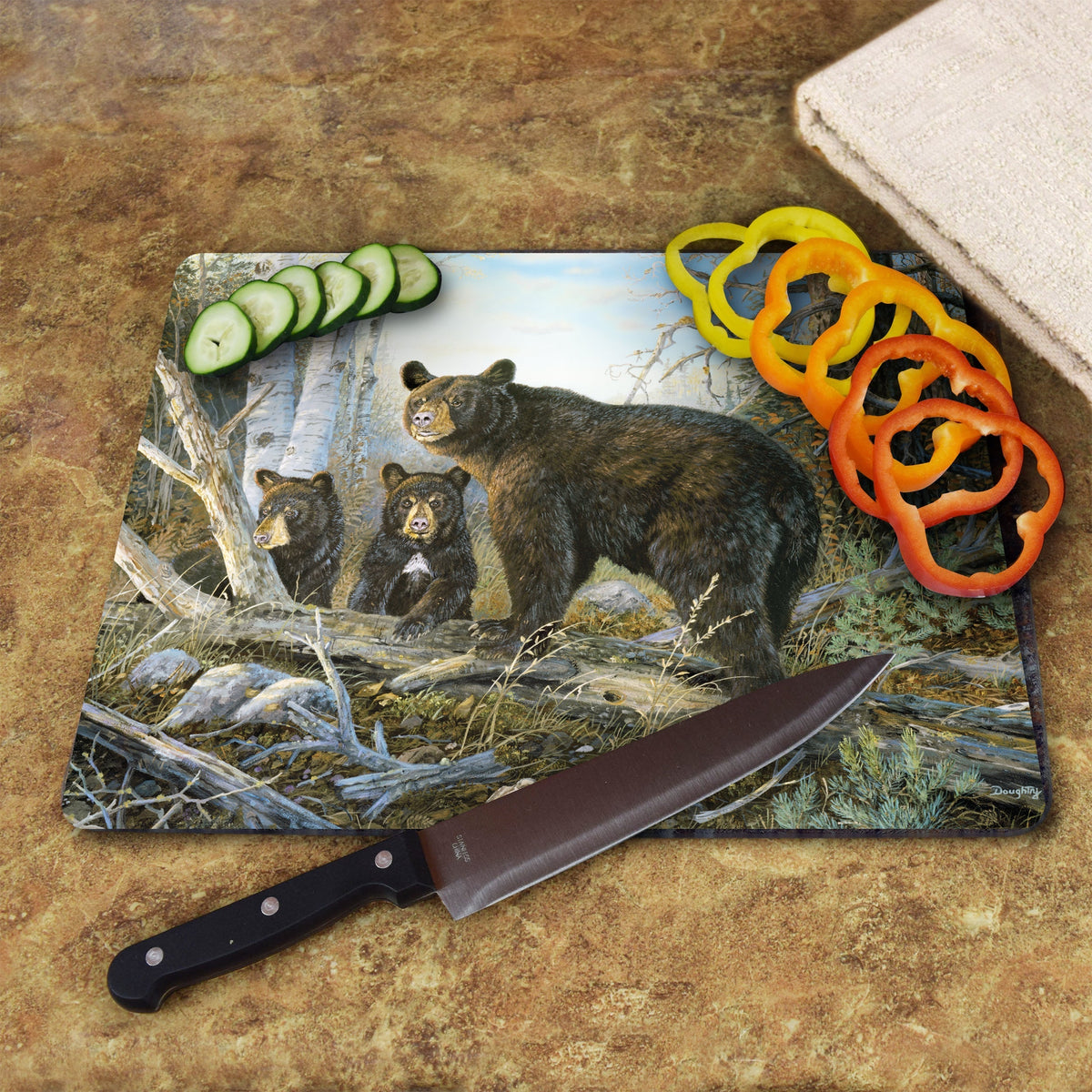 Cutting Board 12in x 16in- 12pc Assorted Wildlife