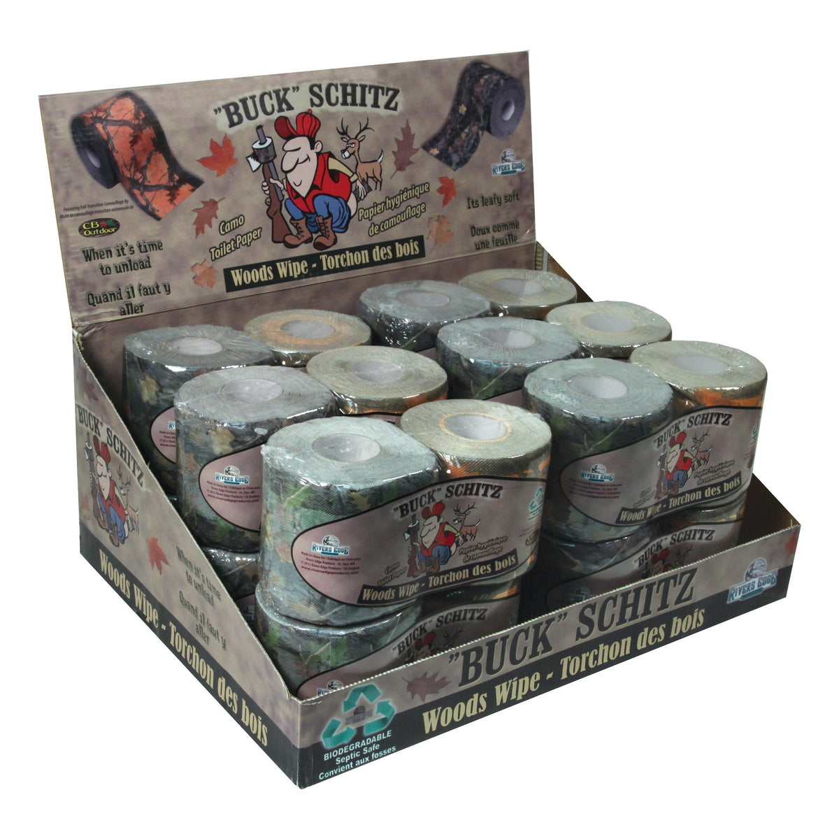 Toilet Paper 2-Pack-Green and Orange Camo