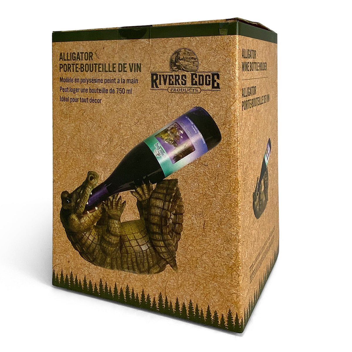 Wine Bottle Holder-Alligator