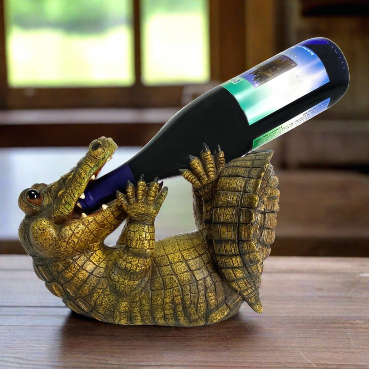 Wine Bottle Holder-Alligator