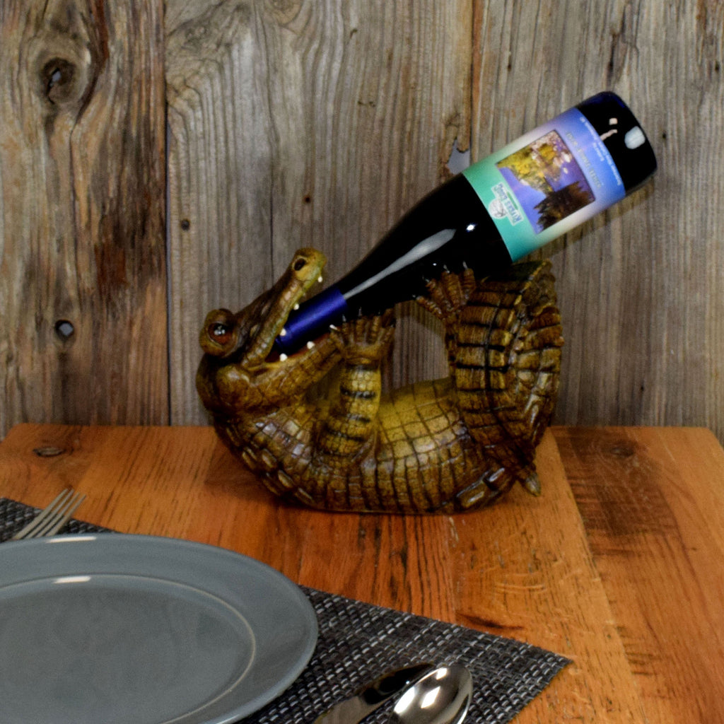 Wine Bottle Holder-Alligator
