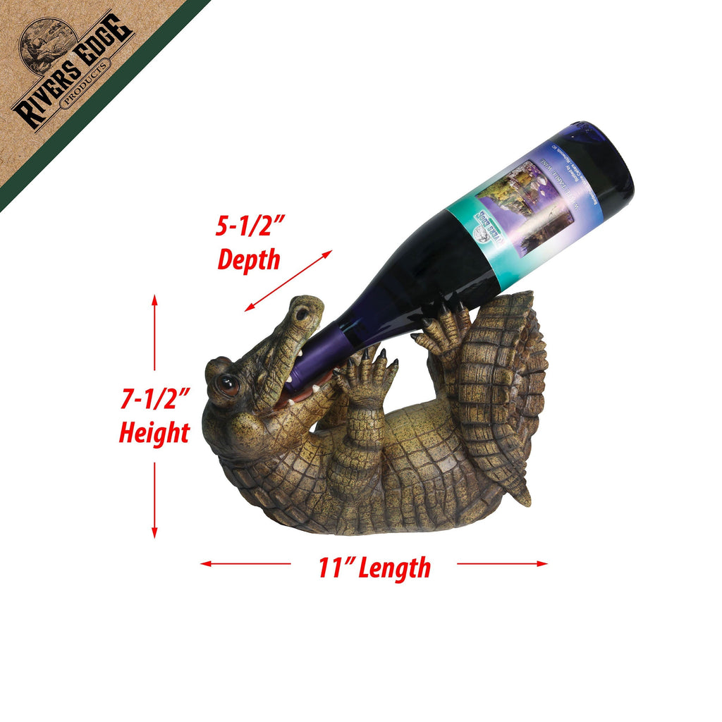 Wine Bottle Holder-Alligator