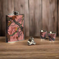 Flask and Shot Set-Pink Camo