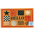 Rivers Edge Products Coir Mat 30x18-Hello Mixed