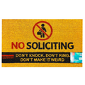 Rivers Edge Products Coir Mat 30x18-No Soliciting