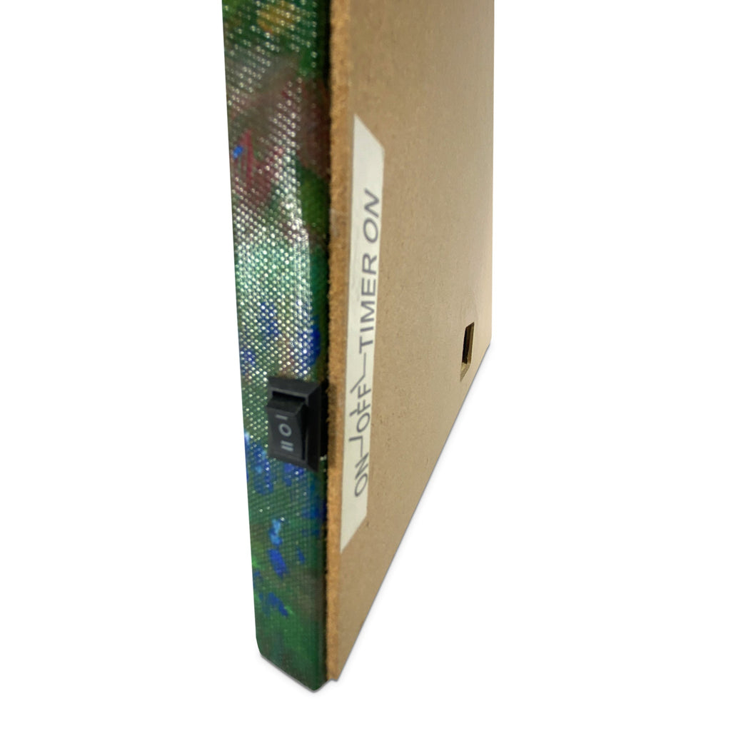 LED Art 24in x 16in-Rusty Motorcycle